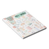 Terug naar school thema to-do lijst notitieblok (Schuin)