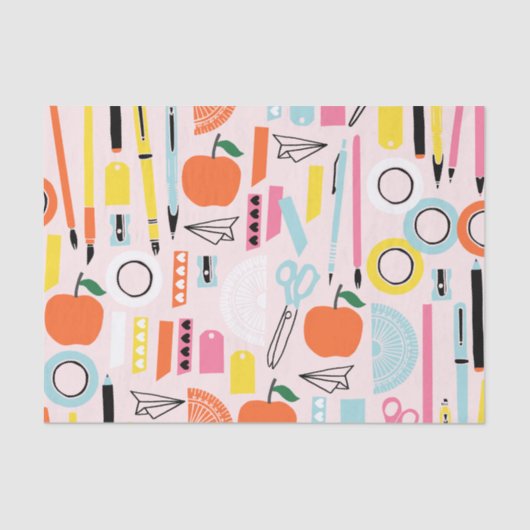 Terug naar school tissuepapier (Voorkant)