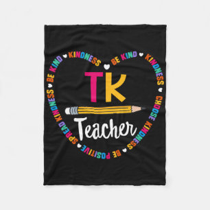 Terug naar school Tk leraar transitie kleuterschoo Fleece Deken