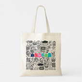 Terug naar school tote bag (Achterkant)