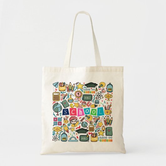 Terug naar school tote bag (Voorkant)