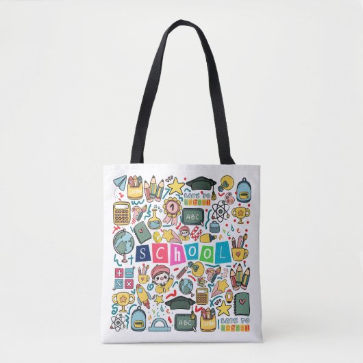 Terug naar school tote bag (Voorkant)