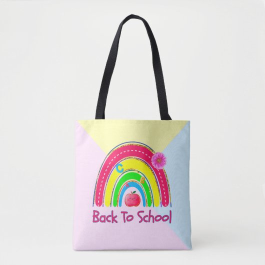 Terug naar school tote bag (Voorkant)