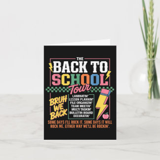 Terug naar school Tour Schattigee leraar Eerste sc Kaart