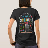 Terug naar school tour t-shirt (Achterkant)