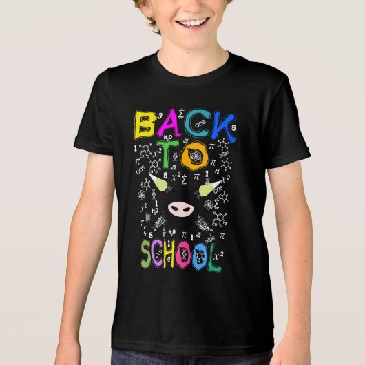 Terug naar School Tri-Blend Shirt (Voorkant)