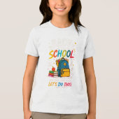 Terug naar school Tri-Blend shirt (Voorkant)
