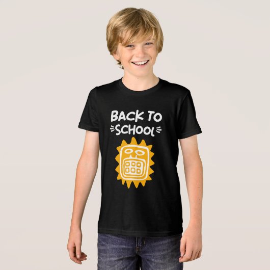 Terug naar School Tri-Blend Shirt (Voorkant volledig)