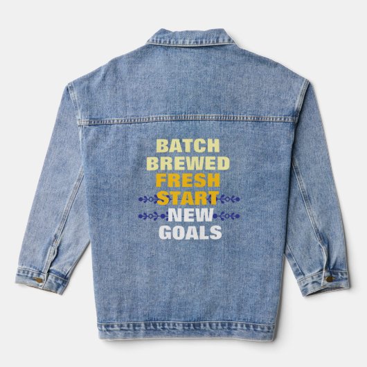 terug naar school Tri-Blend T-shirt Denim Jacket (Achterkant)