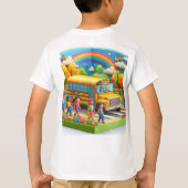 Terug Naar School Trots Jongens T-shirt (Achterkant)