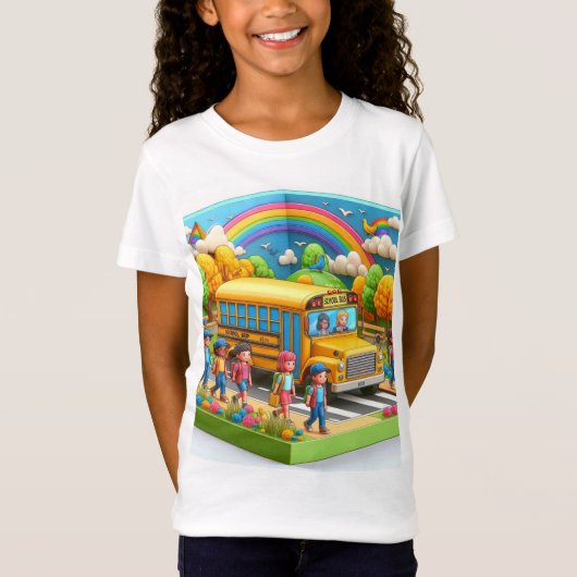 Terug Naar School Trots Meisjes T-shirt (Voorkant)