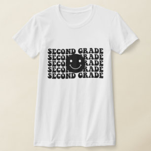 Terug naar school tweede klas leraar t-shirt