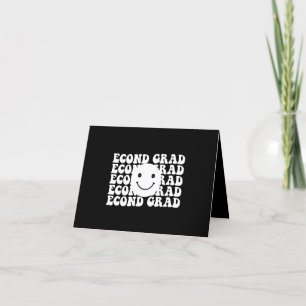 Terug naar school tweedeklas leraar bedankkaart