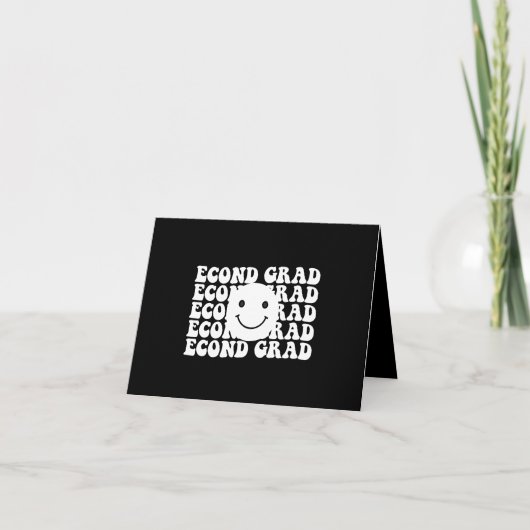 Terug naar school tweedeklas leraar bedankkaart (Voorkant)