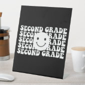 Terug naar school tweedeklas leraar reclamebord met voetstuk (Insitu)