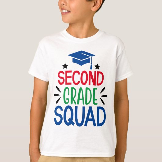 Terug naar school: tweedeklas Squad T-shirt (Voorkant)