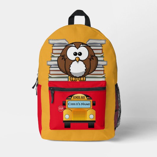 Terug naar School Uil en boeken Rugzak (Voorkant)