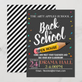 Terug naar school Uitnodiging OPEN HOUSE (Voorkant / Achterkant)