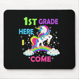 Terug naar School Unicorn Hallo eerste dag van de Muismat