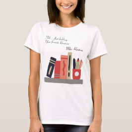 Terug naar school Uw favoriete bibliotheek Fun T-shirt
