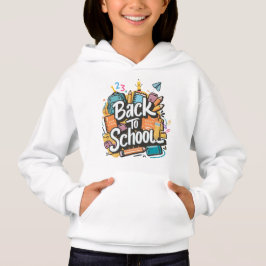 Terug naar school Vet typografie schoolbenodigdhed
