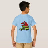 Terug naar School Vibes - Happy Student Cartoon Il T-shirt (Achterkant volledig)