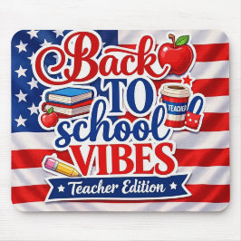Terug naar school Vibes – Muismat voor leraren