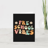 Terug naar school Vibes Retro Leraar Verpleegster Kaart (Voorkant)