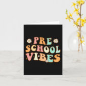 Terug naar school Vibes Retro Leraar Verpleegster Kaart (Gele Bloem)