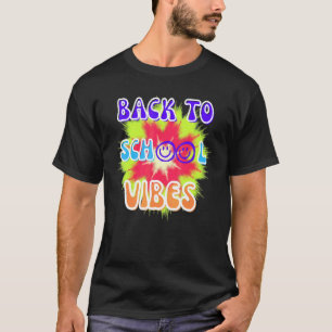 Terug Naar School Vibes Tie Die Kinderen Kleding J T-shirt