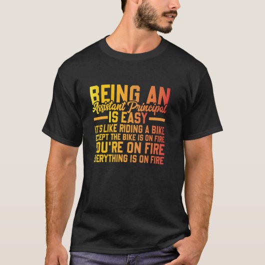 Terug naar school Vice Principal Beroep Assistent T-shirt (Voorkant)