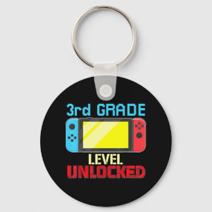 Terug naar School Video Gamer 3de Grade Level Unlo Sleutelhanger