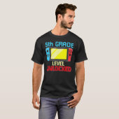 Terug naar School Video Gamer 5e graad T-shirt (Voorkant volledig)