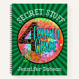 Terug naar school vierde klas notitieboek