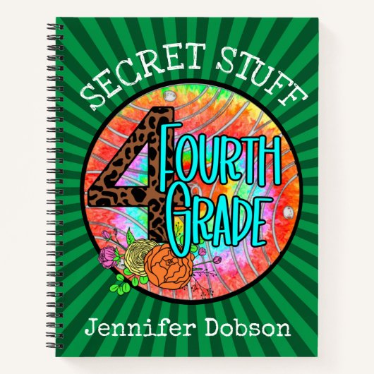 Terug naar school vierde klas notitieboek (Voorkant)