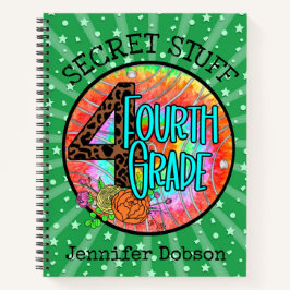 Terug naar school vierde klas notitieboek