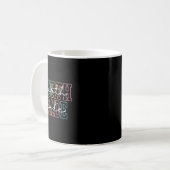 Terug naar school vierde klas retro eerste dag van koffiemok (Voorkant links)