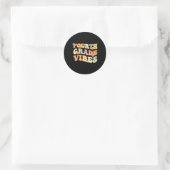 Terug naar school vierde klas studenten ronde sticker (Tas)
