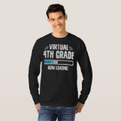 Terug naar school Vierde klas Virtuele 4e klas Nu T-shirt (Voorkant volledig)