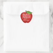 Terug naar School Vierkante Sticker (Tas)