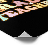 Terug naar school Vijfde klas Leraar Kleurrijke Ki Poster (Hoek)