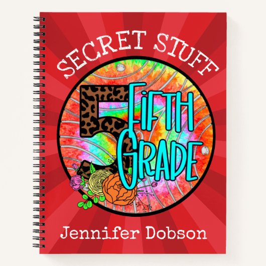 Terug naar school vijfde klas notitieboek (Voorkant)