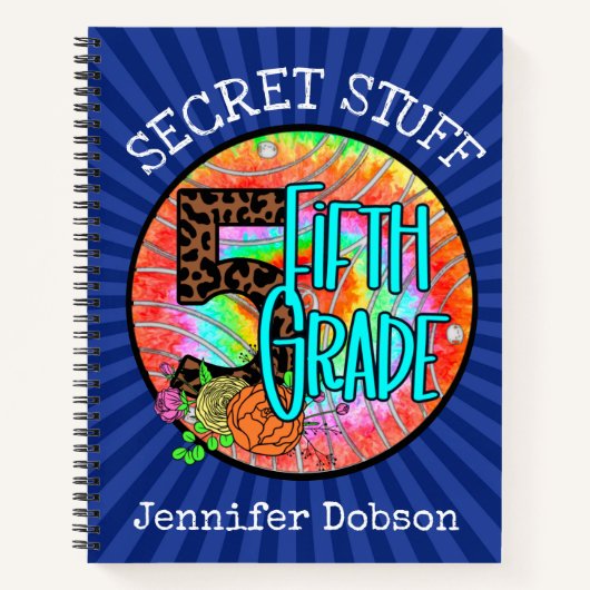 Terug naar school vijfde klas notitieboek (Voorkant)