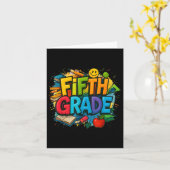 Terug naar school Vijfde klas Team Happy eerste da Kaart (Gele Bloem)