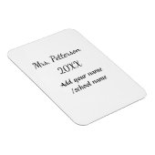 Terug naar school voeg de naam van de leerkracht j magneet (Rechterzijde)