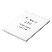 Terug naar school voeg de naam van de leerkracht j notitieblok (Linkerzijde)