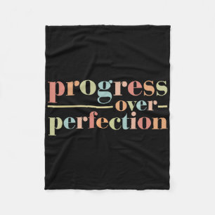 Terug naar school Voortgang boven perfectie Vintag Fleece Deken