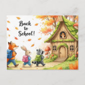 Terug naar School Vrienden Briefkaart (Voorkant)