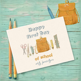 Terug naar School Vrienden Briefkaart