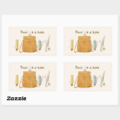 Terug naar School Vrienden Rechthoekige Sticker (Vel)